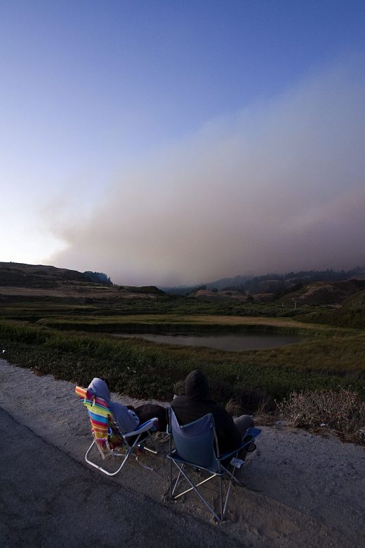 INCENDIO EN DAVENPORT, CALIFORNIA