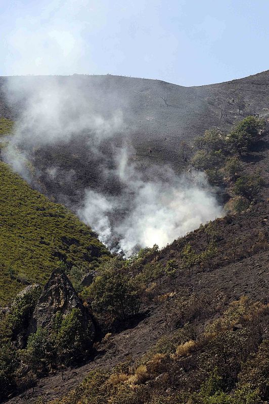 LA UME INTERVIENE EN FUEGO PARQUE REGIONAL PICOS EUROPA CAUSADO POR UN RAYO
