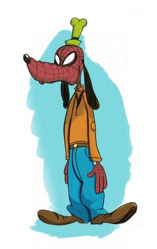 El perro que habla de Disney tendría este aspecto si en un futuro decide convertirse en el nuevo Hombre Araña.