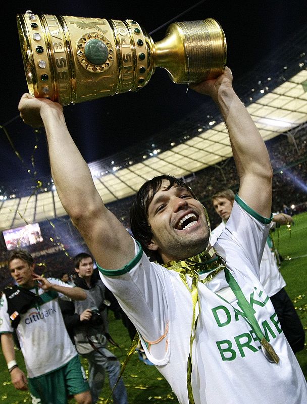 El Werder Bremen ganó la Copa de Alemania 2009, el último título que levantó Diego con los germanos