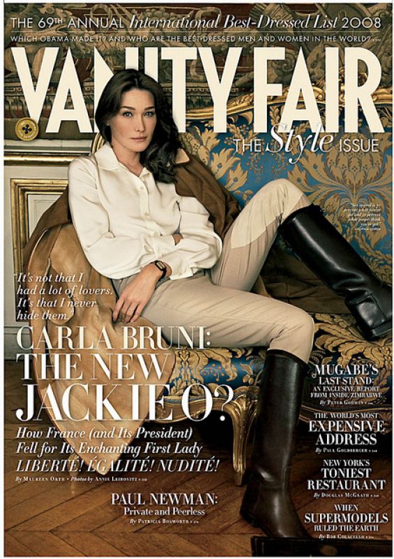 Carla Bruni en 'Vanity Fair'