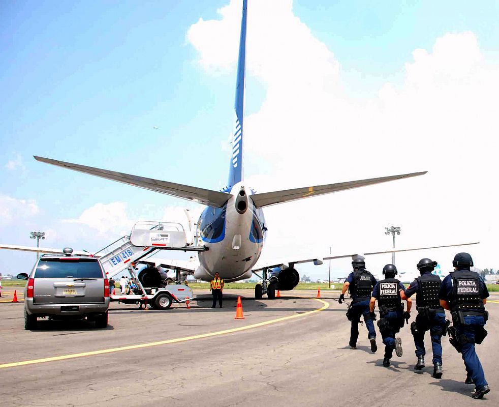 Vista de la aeronave seceustrada por el ciudadano bolivariano, que se identificó como pastor evangelista.