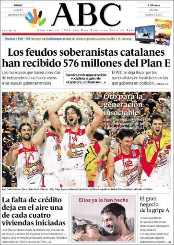  Portada del diario 'ABC'