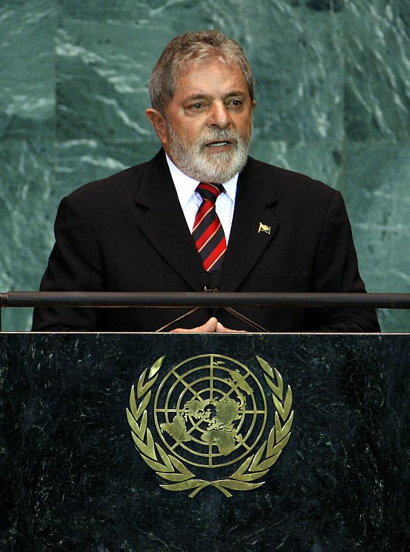 Brazil's President Luis Inacio Lula da Silva addresses the 64th United Nations General Assembly at the U.N. headquarters in New York