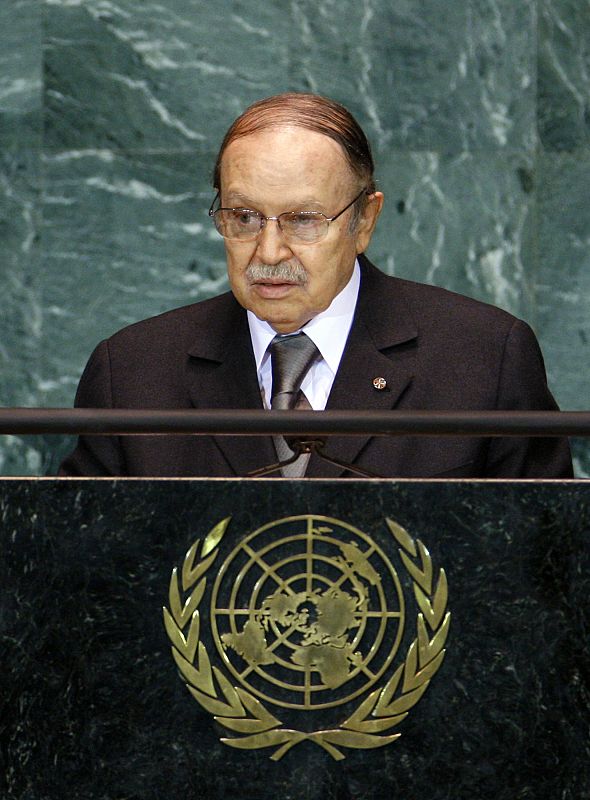 Algeria's President Bouteflika addresses the 64th United Nations General Assembly at the U.N. headquarters in New York