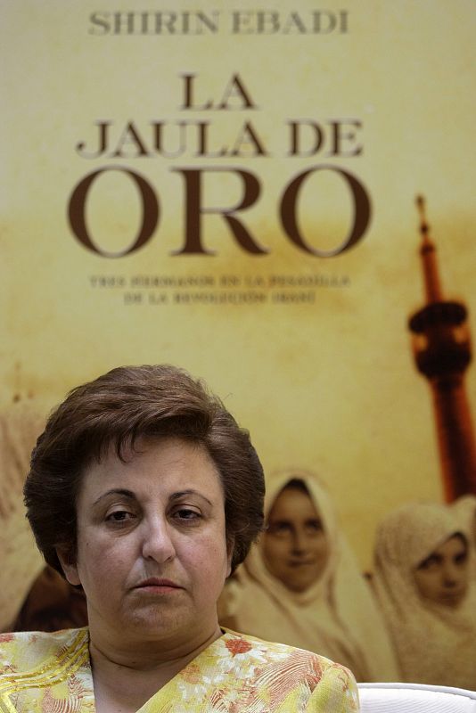 La iraní Shirin Ebadi, premiada por su lucha en favor de los derechos humanos en 2003.