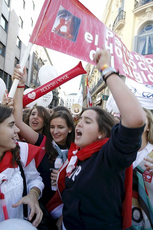 MANIFESTACION CONTRA LA LEY DEL ABORTO