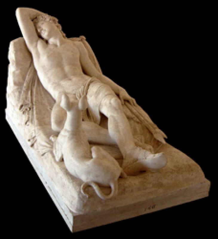 Antonio Canova. "Endimión dormido", c. 1822