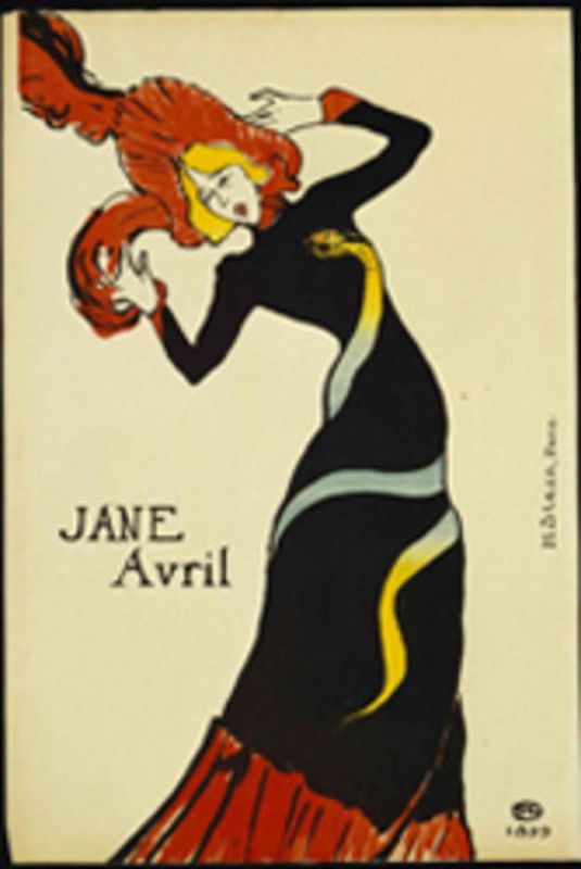 Henri de Toulouse Lautrec "Jane Avril", 1899