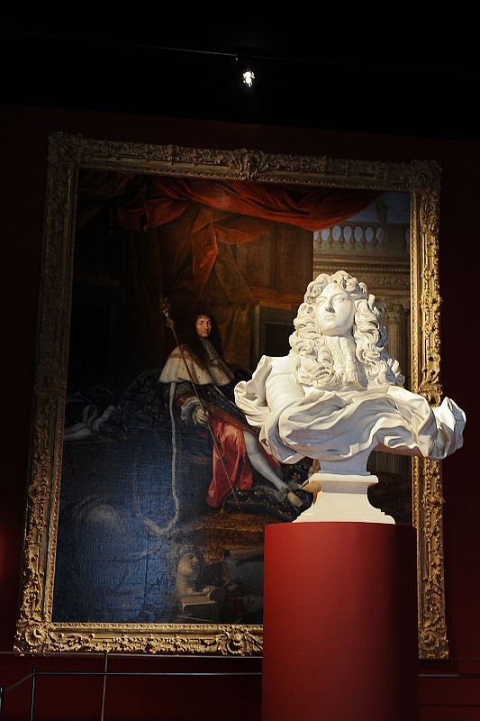 View of the exhibition "Louis XIV, the Man and the King" at the Versailles castle, west of Paris