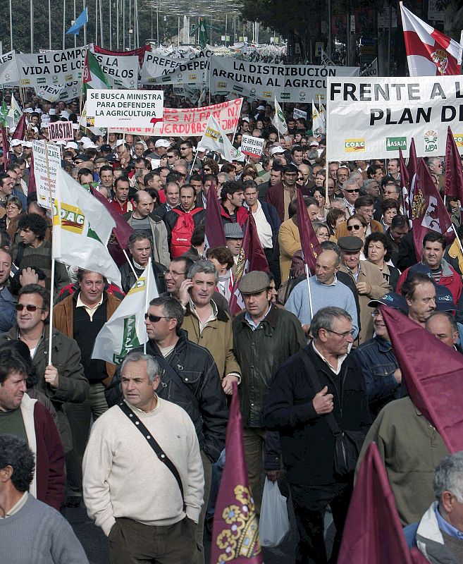 MILES DE AGRICULTORES SE MANIFIESTAN EN MADRID POR LA CRISIS DEL CAMPO