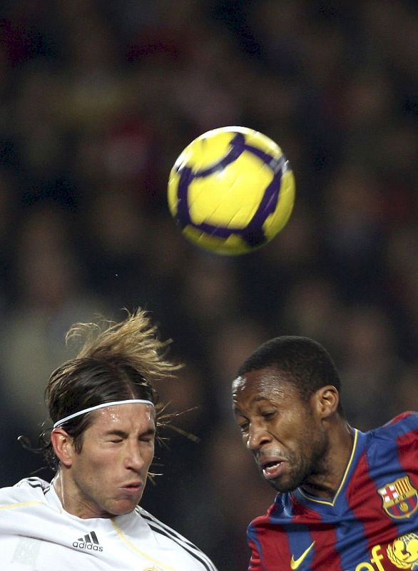 Sergio Ramos fue de los más destacados de los blancos en la primera parte