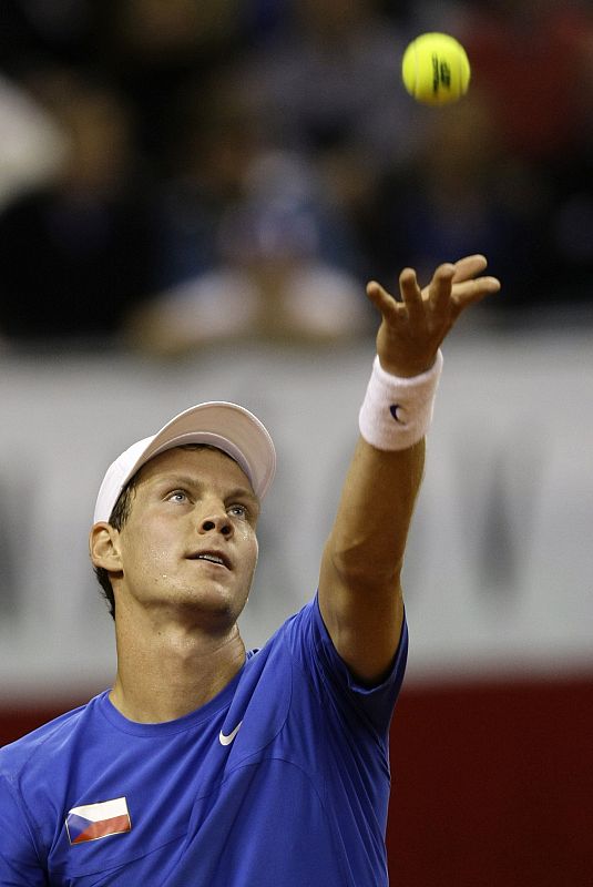 Berdych devolvió el break a Nadal en el segundo juego.