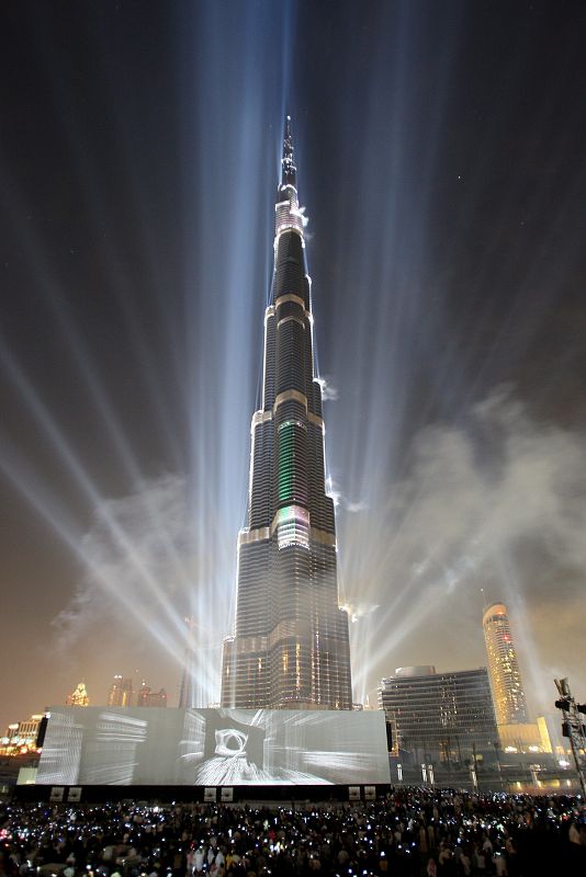 CEREMONIA DE INAUGURACION DE LA "BURJ DUBÁI", LA TORRE MÁS ALTA DEL MUNDO,