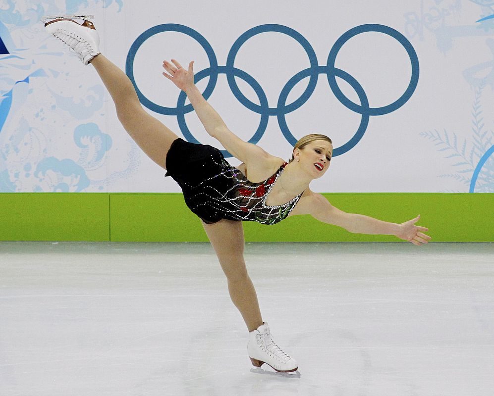 Canada's Rochette performs in the women's short programme figure skating event at the Vancouver 2010 Winter Olympics