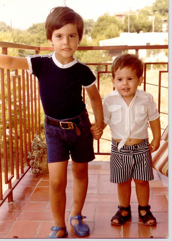 David y Jose, en el año 1980