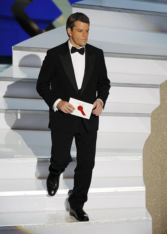 Presenter Damon takes the stage during the 82nd Academy Awards in Hollywood