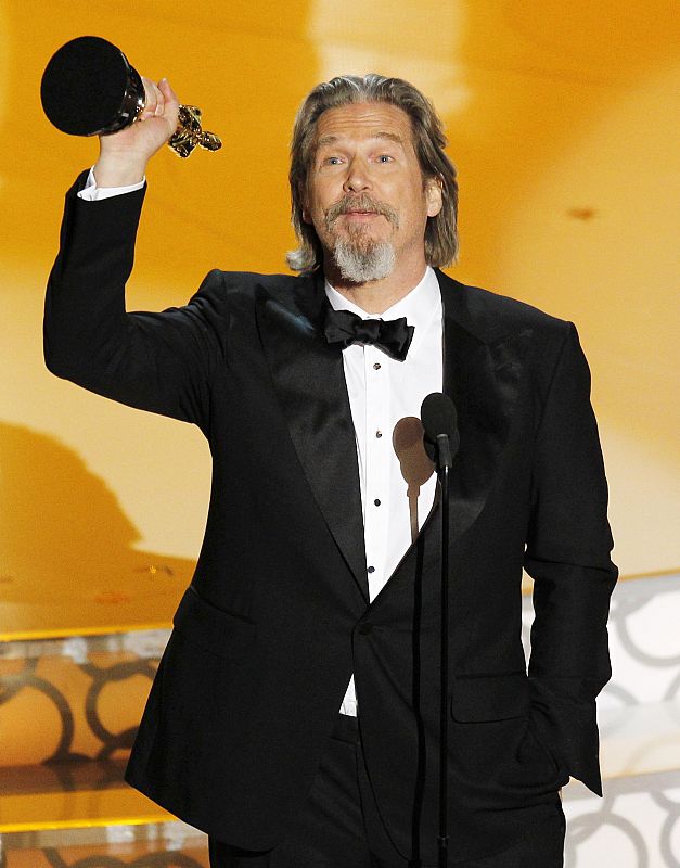 Actor Bridges speaks after he won best actor for his role in "Crazy Heart" during the 82nd Academy Awards in Hollywood