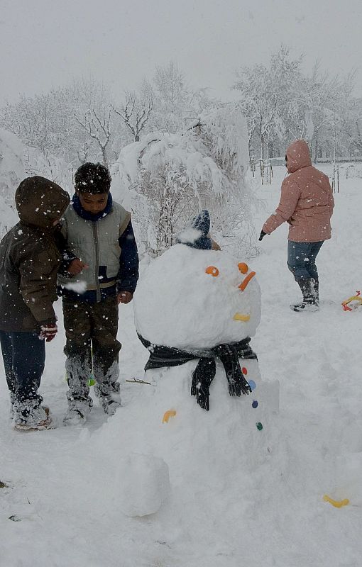 Muñecos de nieve en Lleida