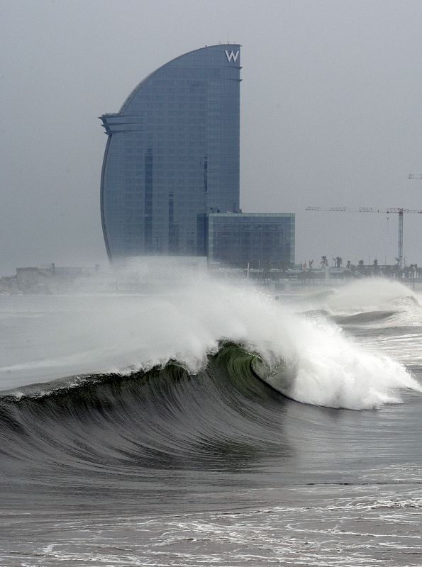 Un grado bajo cero en el barrio de Port Vell, a nivel del mar.