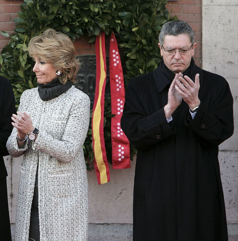 Aguirre y Gallardón presiden el acto en homenaje de las víctimas del 11M