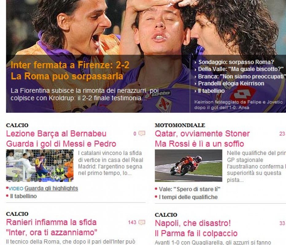 "Lección del Barça al Bernabéu" es el descriptivo titular de 'La Gazzetta dello Sport'.