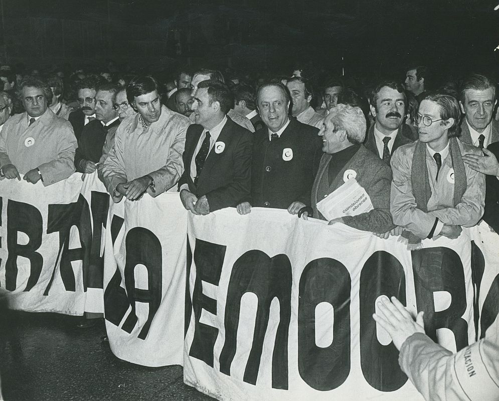 Manifestación tras golpe del 23-F