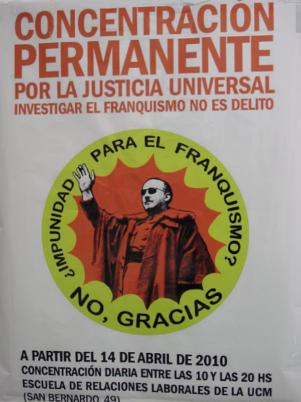 Llamamiento a acudir a la manifestación a favor de Garzón