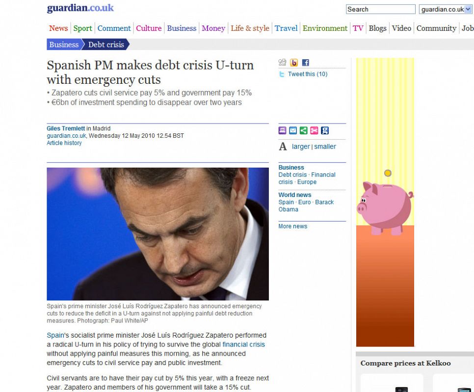 Para The Guardian España ha tomado "medidas de urgencia" ante la crisis