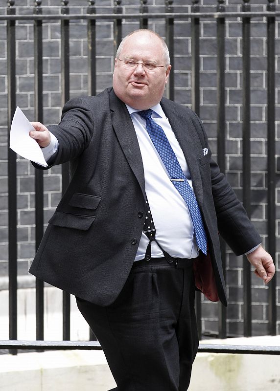 Britain's Conservative Party MP and Chairman, Eric Pickles, leaves 10  Downing Street in London