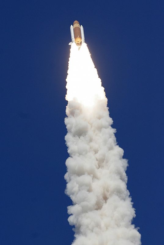 Space shuttle Atlantis lifts off on a mission to the International Space Station from the Kennedy Space Center in Cape Canaveral