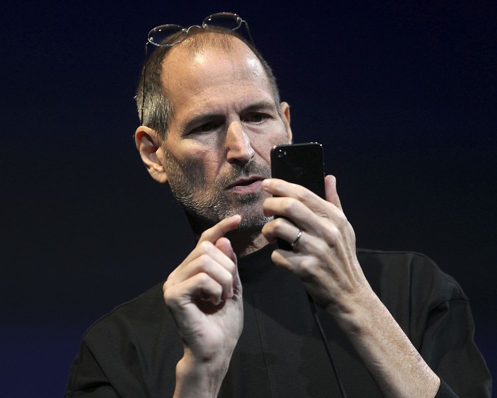 Steve Jobs durante la presentación del nuevo iPhone 4 en California.
