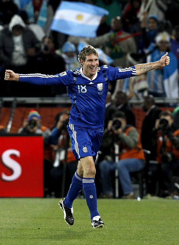 Palermo ha marcado su primer gol en Sudáfrica.