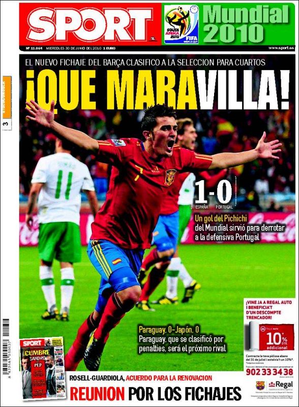 El diario Sport hace un juego de palabras y recuerda que el delantero estará el año que viene en el Barça