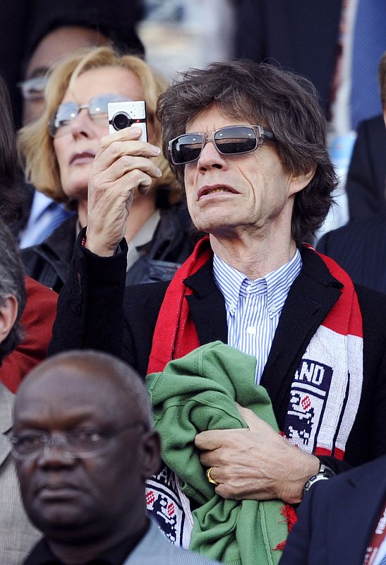 Mick Jagger, el "Ángel de la Muerte" también ha acudido a ver a sus equipos