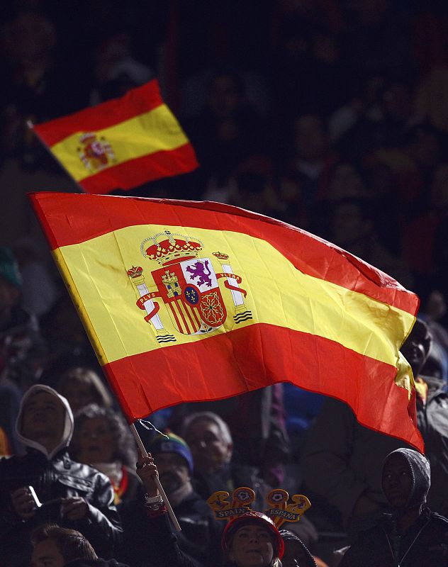 Banderas españolas en el Ellis Park