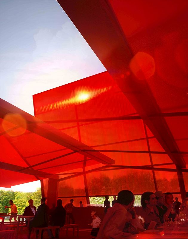 JEAN NOUVEL CREA UN CÁLIDO Y SENSUAL PABELLÓN ROJO PARA LA GALERÍA SERPENTINE