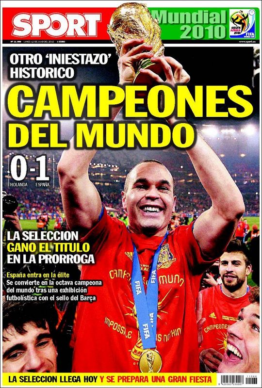 Iniesta y la Copa ocupan la portada de este diario catalán que recuerda que la 'Roja' tiene un toque blaugrana