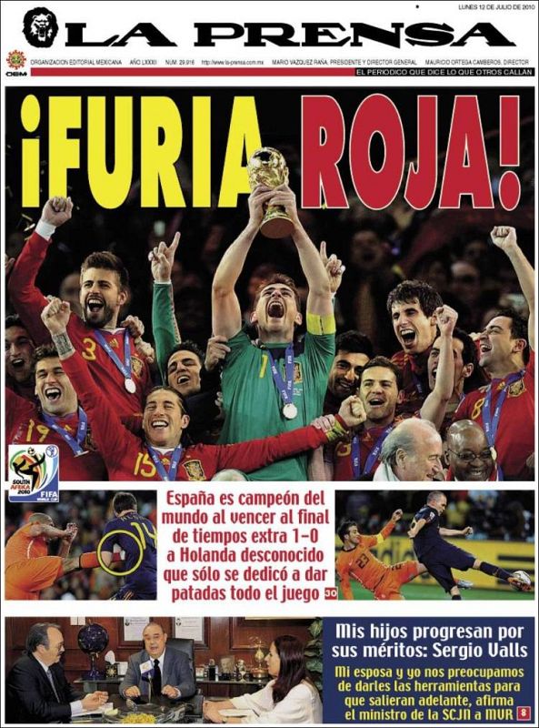 La "Furia Roja"  cruza el charco