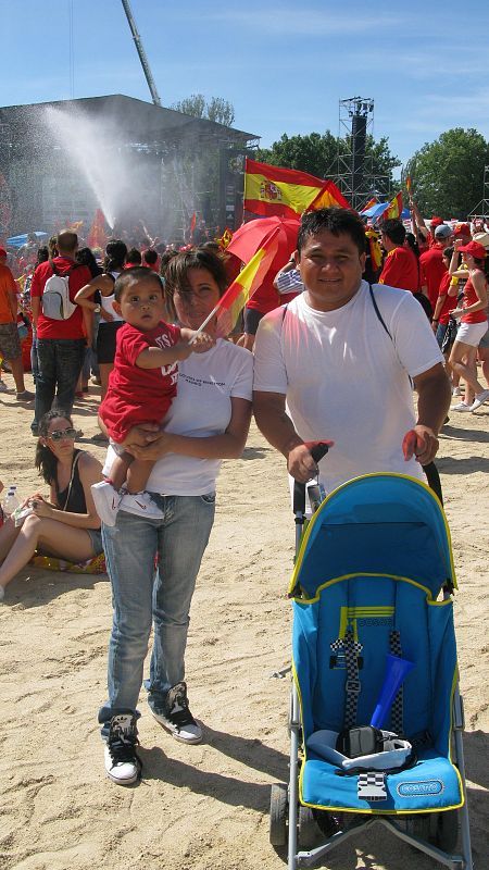 Celebración del Mundial en Príncipe Pío