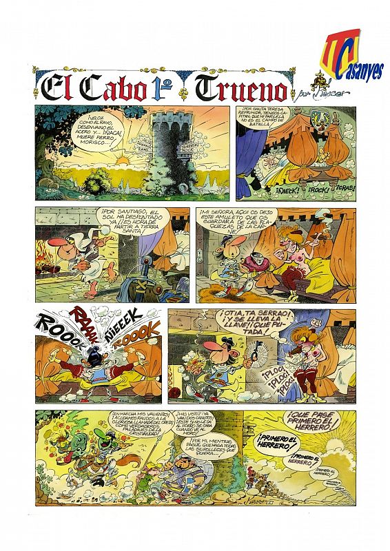 'El Cabo 1º Trueno', parodia de Casanyes