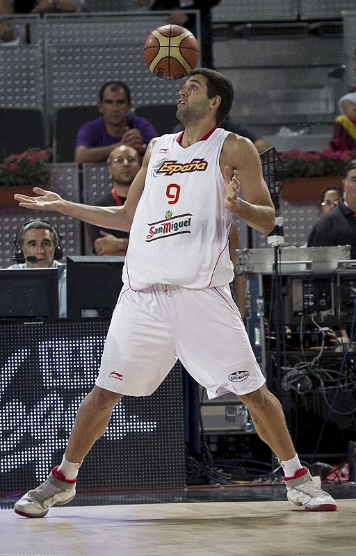 El pívot de la selección española Felipe Reyes.