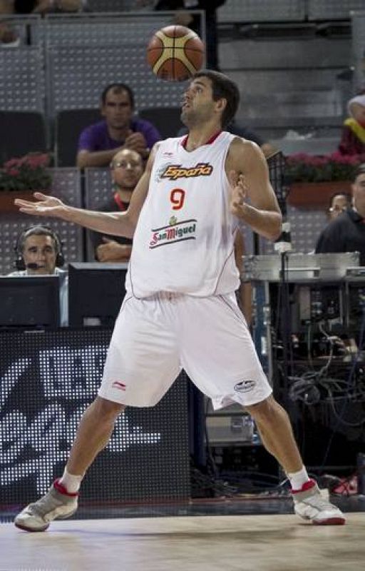 El pívot de la selección española Felipe Reyes.