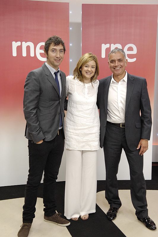 Toni Garrido, Pepa Fernández y Juan Ramón Lucas.