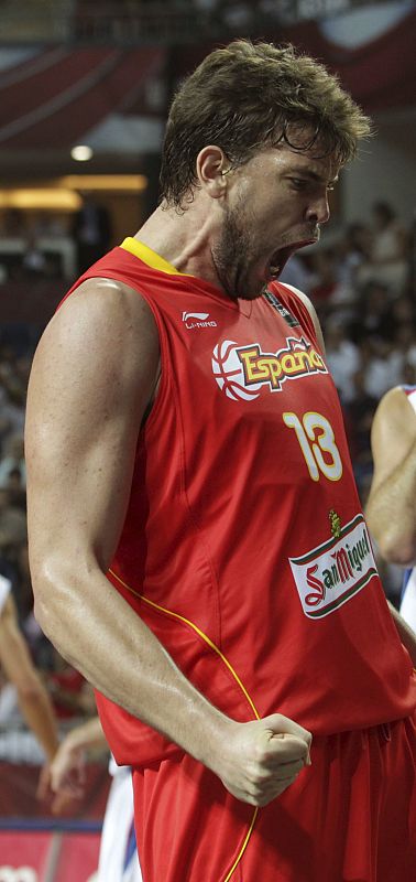 Marc Gasol cumplió en este Mundial en su labor de ser referente, como su hermano mayor, Pau. 13 puntos y una gran labor defensiva que no fueron suficientes al final.