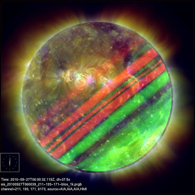 El Sol-Júpiter, una imagen captada por el Observatorio de Dinámicas Solares (SDO) durante el eclipse con la Tierra.