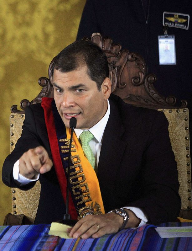 El presidente de Ecuador, Rafael Correa