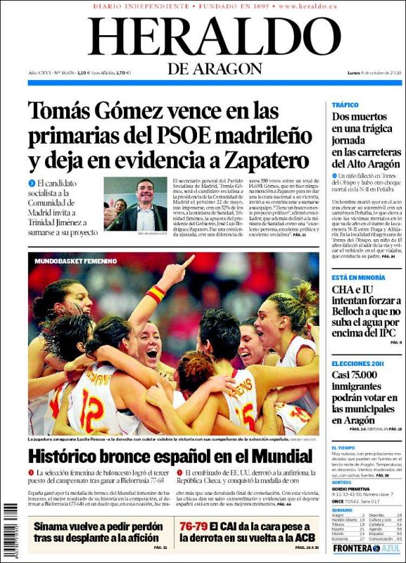 'El Heraldo' considera que el resultado de las primarias ha dejado en evidencia al secretario general del PSOE