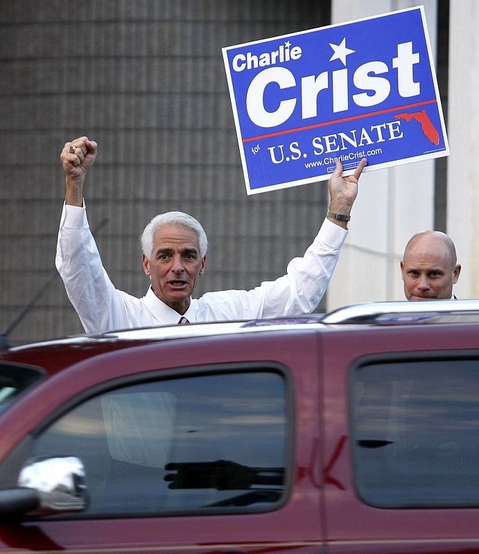 El actual gobernador de Florida y candidato independiente al Senado, Charlie Crist, no ha dejado de hacer campaña en todo el día.