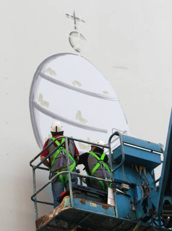 PREPARATIVOS PARA LA VISITA DEL PAPA A SANTIAGO DE COMPOSTELA